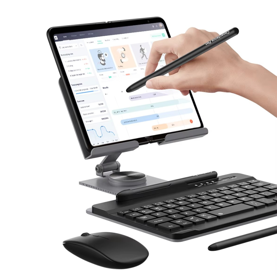 Desk Stand and Bluetooth Keyboard