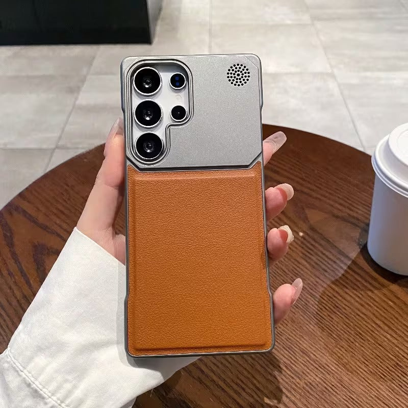 Samsung S26 ultra — Metal Leather Magsafe Case