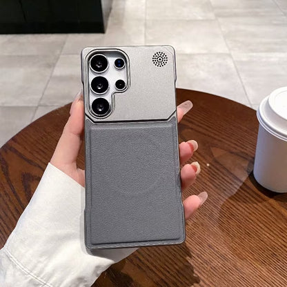 Samsung S26 ultra — Metal Leather Magsafe Case