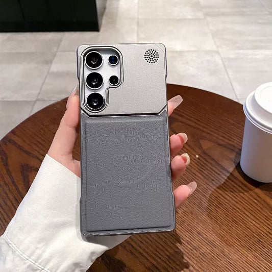 Samsung S26 ultra — Metal Leather Magsafe Case