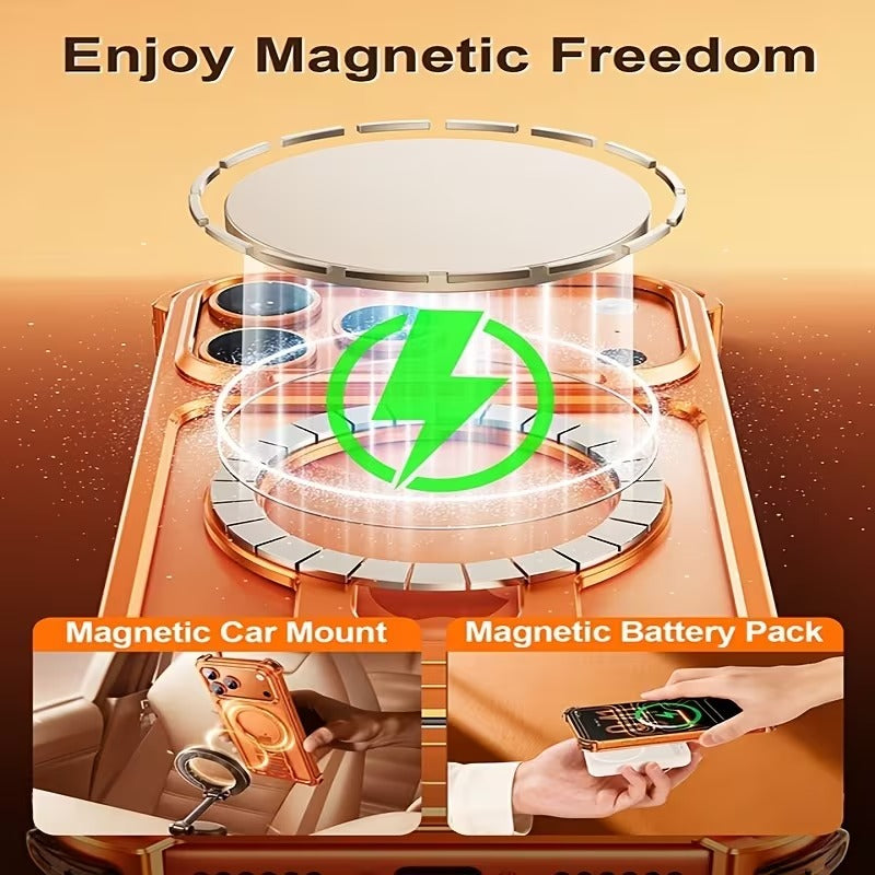 iPhone 17 Pro Max — New Metal Case (Available in Orange Only)