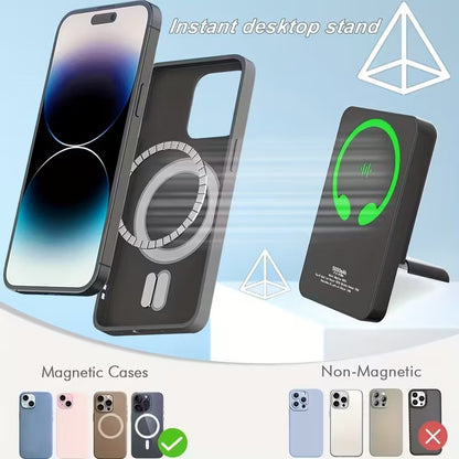 2-in-1 Wireless Power Bank 5000mAh + Earphones Charging Case
