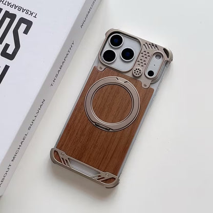 iPhone 17 Pro Max — New Wood Metal Case