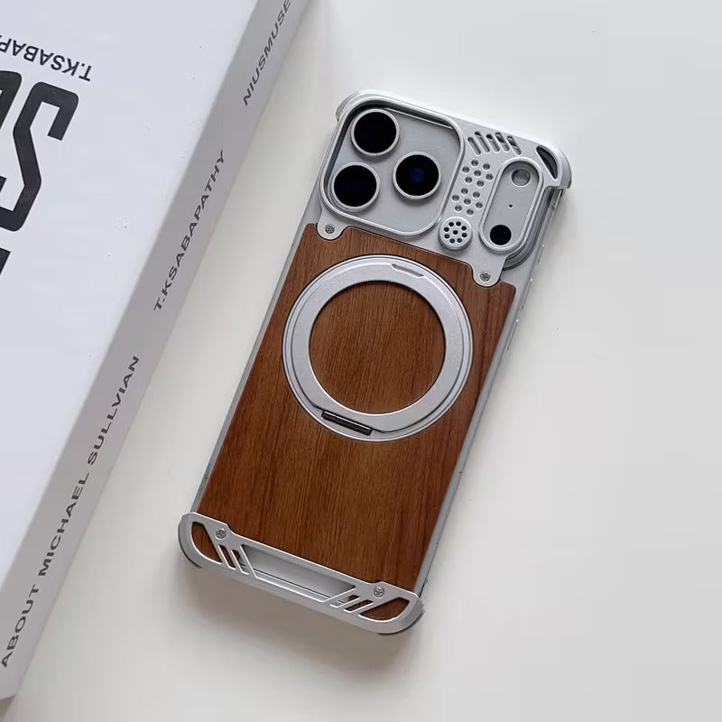 iPhone 17 Pro Max — New Wood Metal Case