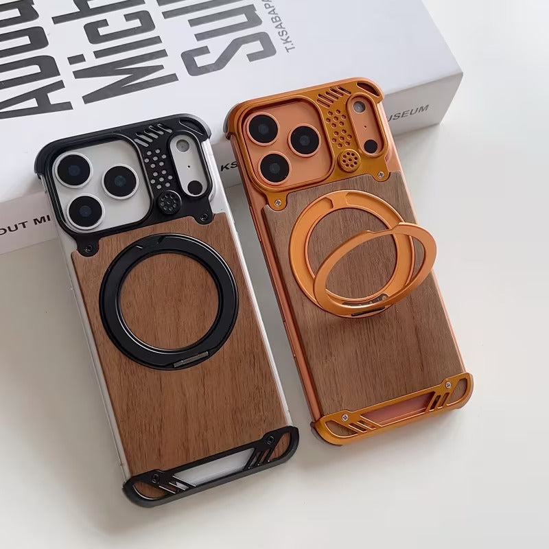 iPhone 17 Pro Max — New Wood Metal Case