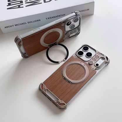 iPhone 17 Pro Max — New Wood Metal Case